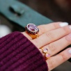 Handmade Silver Ring with Tourmaline Stone