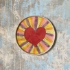 Handmade Ceramic Plate with Heart