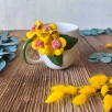 Sarı Çiçekli Kahve Mug