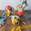 Sarı Çiçekli Kahve Mug