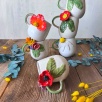 Büyük Kırmızı Çiçekli Kahve Mug