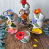 Turkish Coffee Flower with Poppy Flower