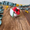 Turkish Coffee Flower with Poppy Flower