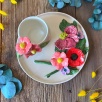 Pembe Çiçekli Buket Kahve Mug Set