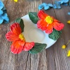Small Bowl with Red Flowers