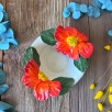Small Bowl with Red Flowers