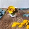 Coffee Mug with Yellow Rose