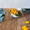 Coffee Mug with Yellow Flowers