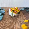 Coffee Mug with Yellow Flowers