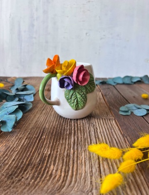 Coffee Mug With Roses