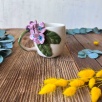Mor Ortanca Çiçekli Kahve Mug