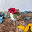 Gelincik Çiçekli Kahve Mug