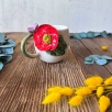 Kırmızı Çiçekli Kahve Mug