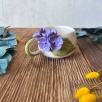 Coffee Mug with Purple Hydrangea Flower
