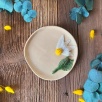 Small Plate with Daisy Flower