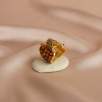 Silver Ring with Opal, Agate and Raw Diamonds