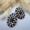 Opal ve Kyanit Taşlı Gümüş Küpe