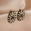 Silver Earrings with Opal and Kyanite Stones