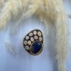 Safir ve Opal Taşlı Gümüş Yüzük