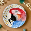 Design Tile Plate Parrot