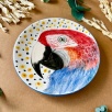 Design Tile Plate Parrot