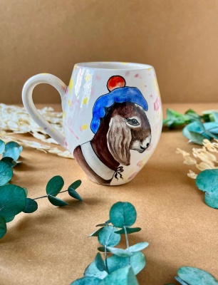 Design Tile Mug Goat