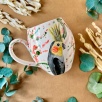Özel Tasarım Çini Mug Papağan