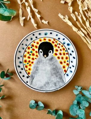 Design Tile Plate Penguin