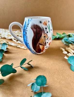 Design Tile Mug Squirrel
