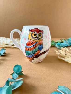 Design Tile Mug Owl