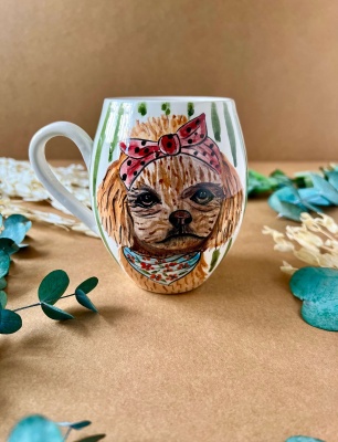 Design Tile Mug Dog