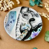 Design Tile Plate Elephant