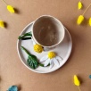 Coffee Mug Set with Big Daisy