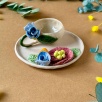 Turkish Coffee Cup with Blue Flower
