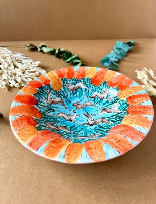 Handmade Design Tile Bowl