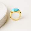 Turkuaz Taşlı Gümüş Yüzük