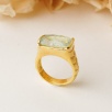Silver Ring with Aquamarine Stone