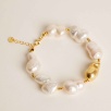 Silver Bracelet with Baroque Pearl