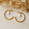 Silver Earrings with Pearl