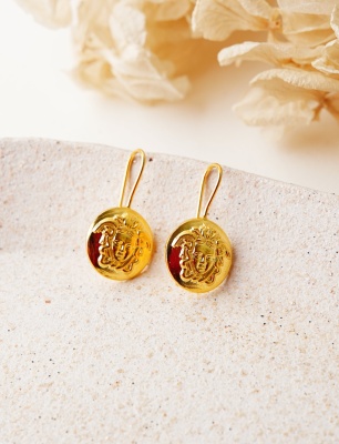 Medusa Gümüş Küpe