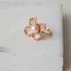 Silver Ring with Enamel and Pearl