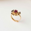 Garnet, Zirkon Taşlı Gümüş Yüzük