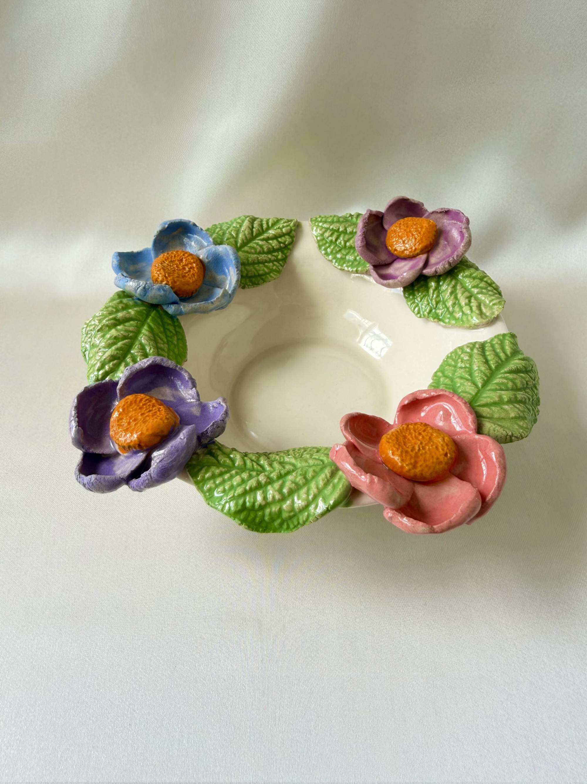 Small Bowl with Colorful Flowers