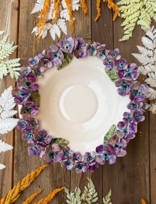 Ortanca Çiçek Büyük Boy Kase