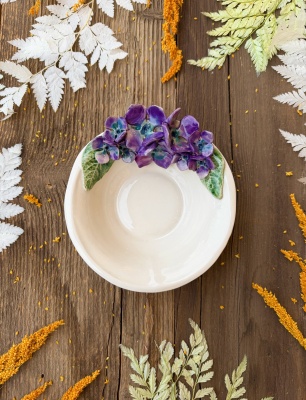 Ortanca Çiçek Küçük Boy Kase