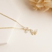 Kelebek Motif Gümüş İşleme Kolye