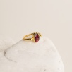 Garnet Taşlı Gümüş Yüzük