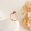 Silver Ring with Ametist Stone