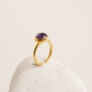 Silver Ring with Ametist Stone