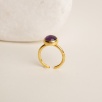 Silver Ring with Ametist Stone